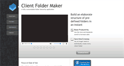 Desktop Screenshot of clientfoldermaker.com