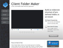 Tablet Screenshot of clientfoldermaker.com